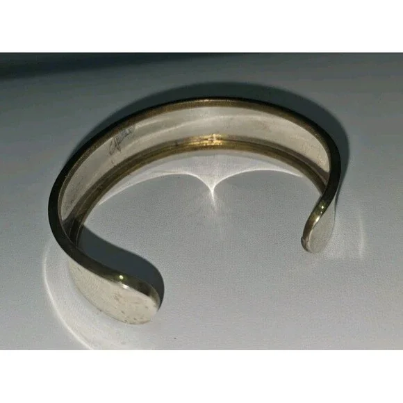 Vintage Silver Cuff Bracelet 925 Silver
